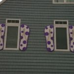 PVC shutters with vinyl decorations fabricated